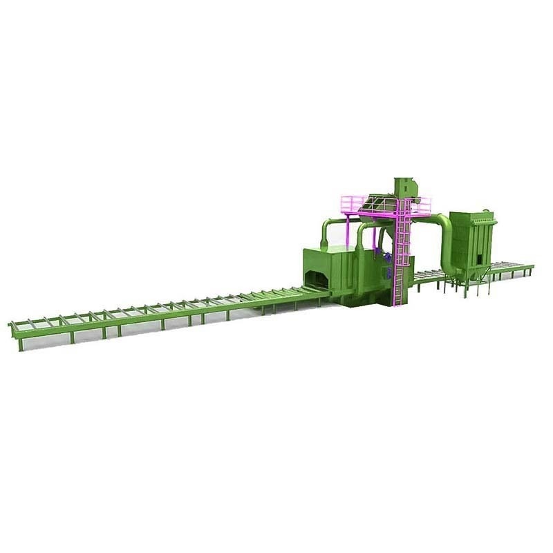 Individuell angepasste Schleuderausblasmaschine mit Walzwerkstück Breite 1500 mm