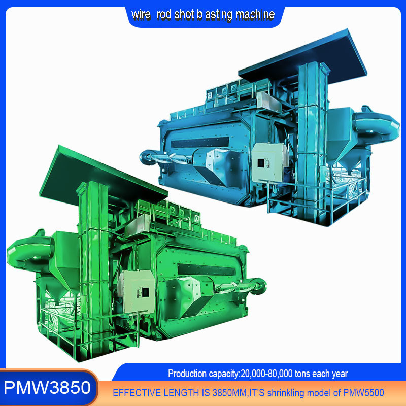 Wire Coil Rod Shot Blasting Machine für das Kaltschmieden von Stahl Ein Jahr Nachverkaufsservice