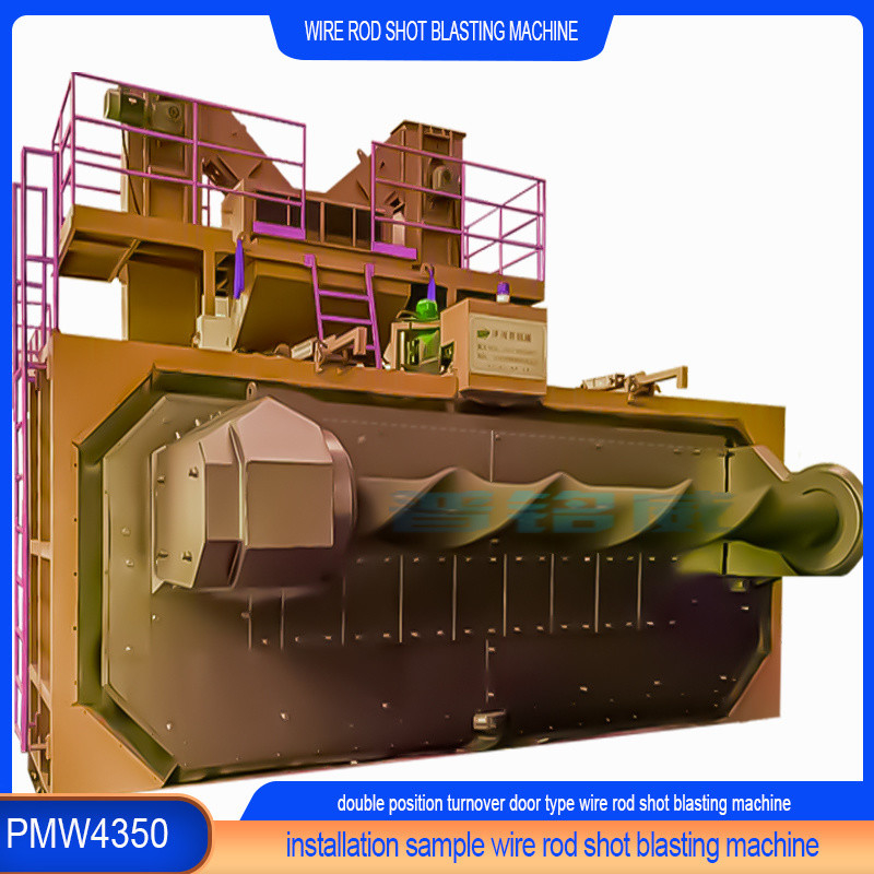 PMW4350 Horizontale Drehtür Drahtstange Schussblasmaschine für Stahlstrangdraht