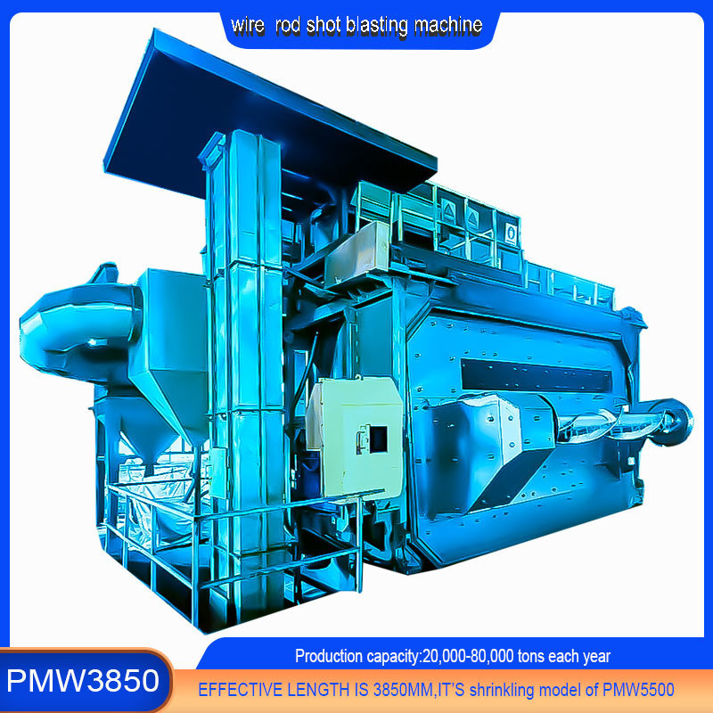 Wire Stock Shot Blasting Machine mit Umschlagstürtyp und 20-40RMB/T Derusting-Kosten