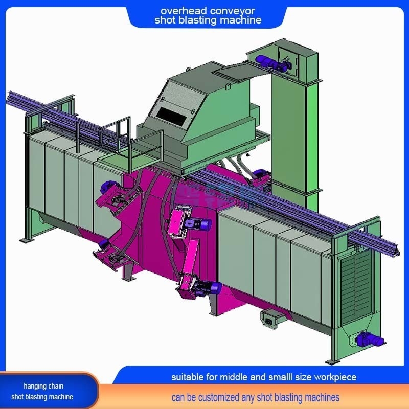Oberflächige Monorail-Fahrmaschine mit mehreren Haken, Fördermaschine, Schussblasmaschine für verschiedene Strukturen