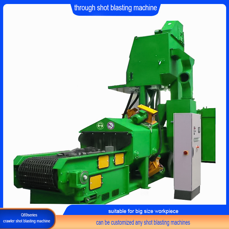 4*120 Gesamtleistung QWD80 Mesh Belt Through Shot Blasting Reinigungsmaschine für Keramik